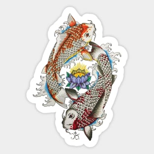 Infinity Koi Sticker